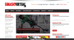 Desktop Screenshot of ginasiovirtual.com